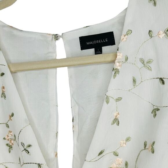 Majorelle Mikey Romper White with Floral Embroidery – Size Small - Picture 8 of 8
